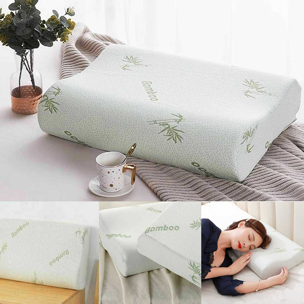 Bantal Tidur Orthopedic Memory Foam Slow Rebound Bamboo Fiber
