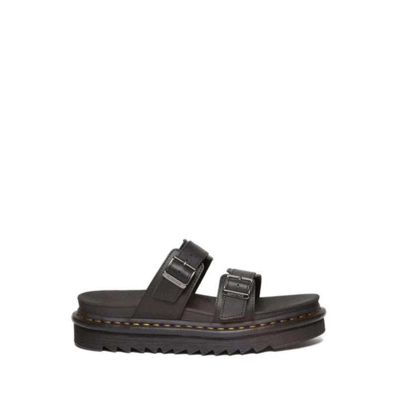 Dr.Martens Myles Athena Leather Buckle Slide Sandals - Black ราคา 6,390 บาท*ส่งฟรี