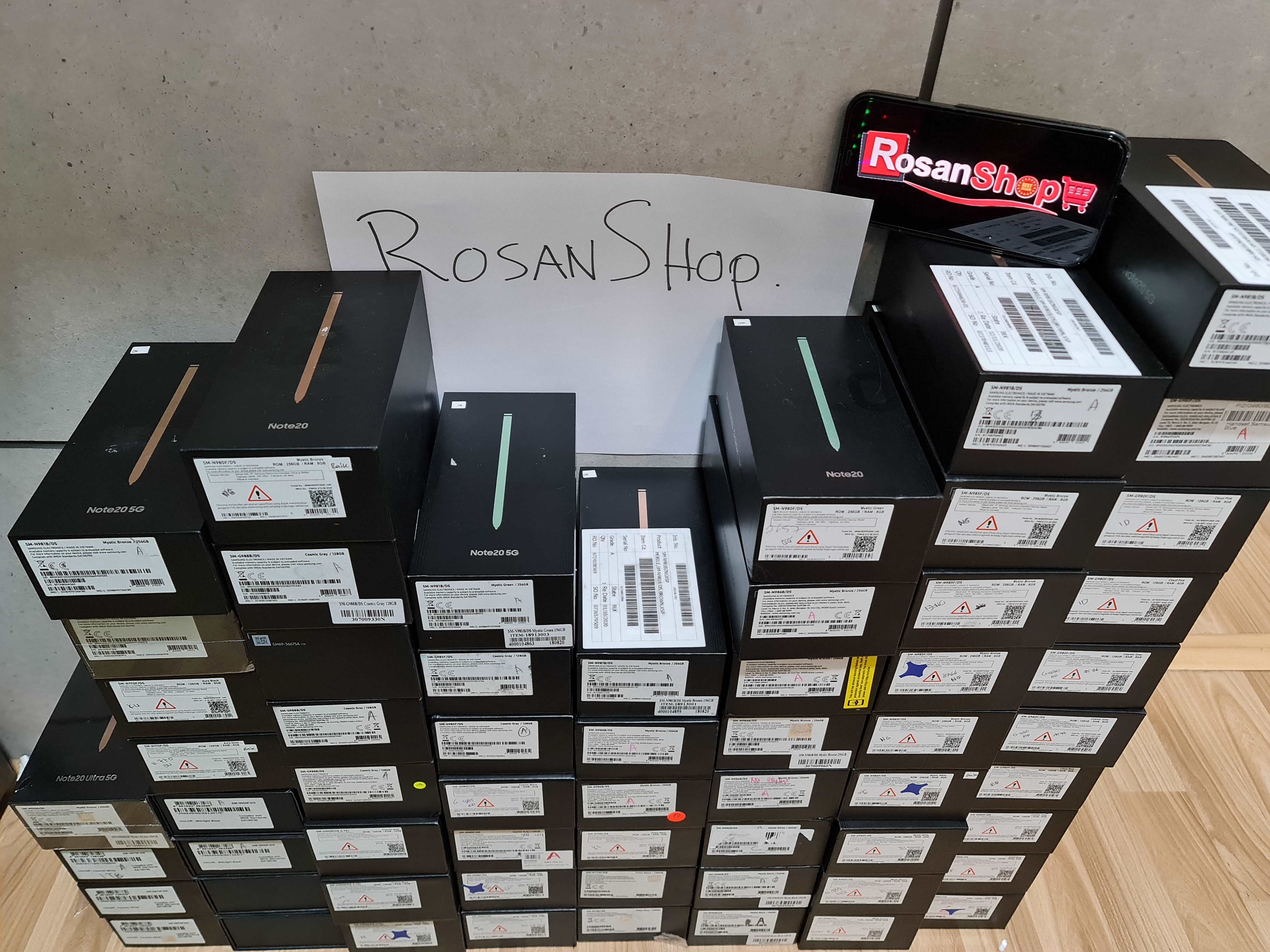 SAMSUNG GALAXY NOTE 20 5G - 128GB SNAPDRAGON - Garansi 1 tahun - Original SAMSUNG Giá 5,990,000 Đồng*Miễn phí vận chuyển