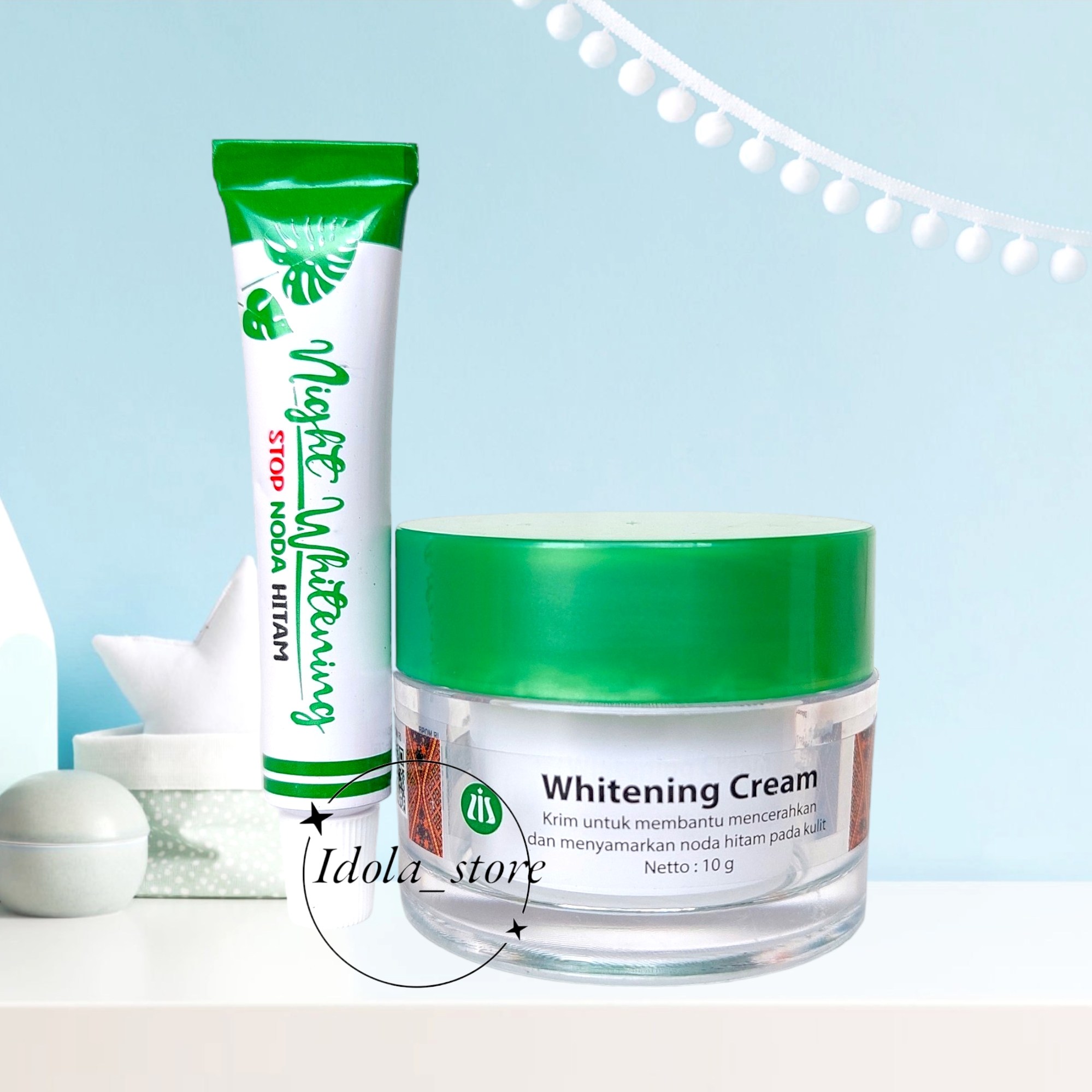 Liz Skincare - 2 in 1 Whitening Package Disguises Black Spots on the Face, Moisturizes and Whitens