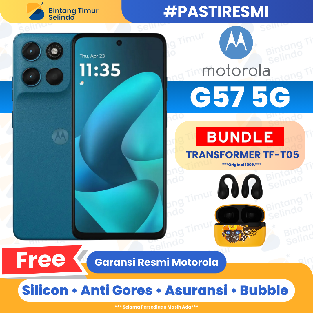 Motorola G57 5G Power 8/256GB-1 year official warranty Harga 3,215,000 rupiah*Gratis Ongkir