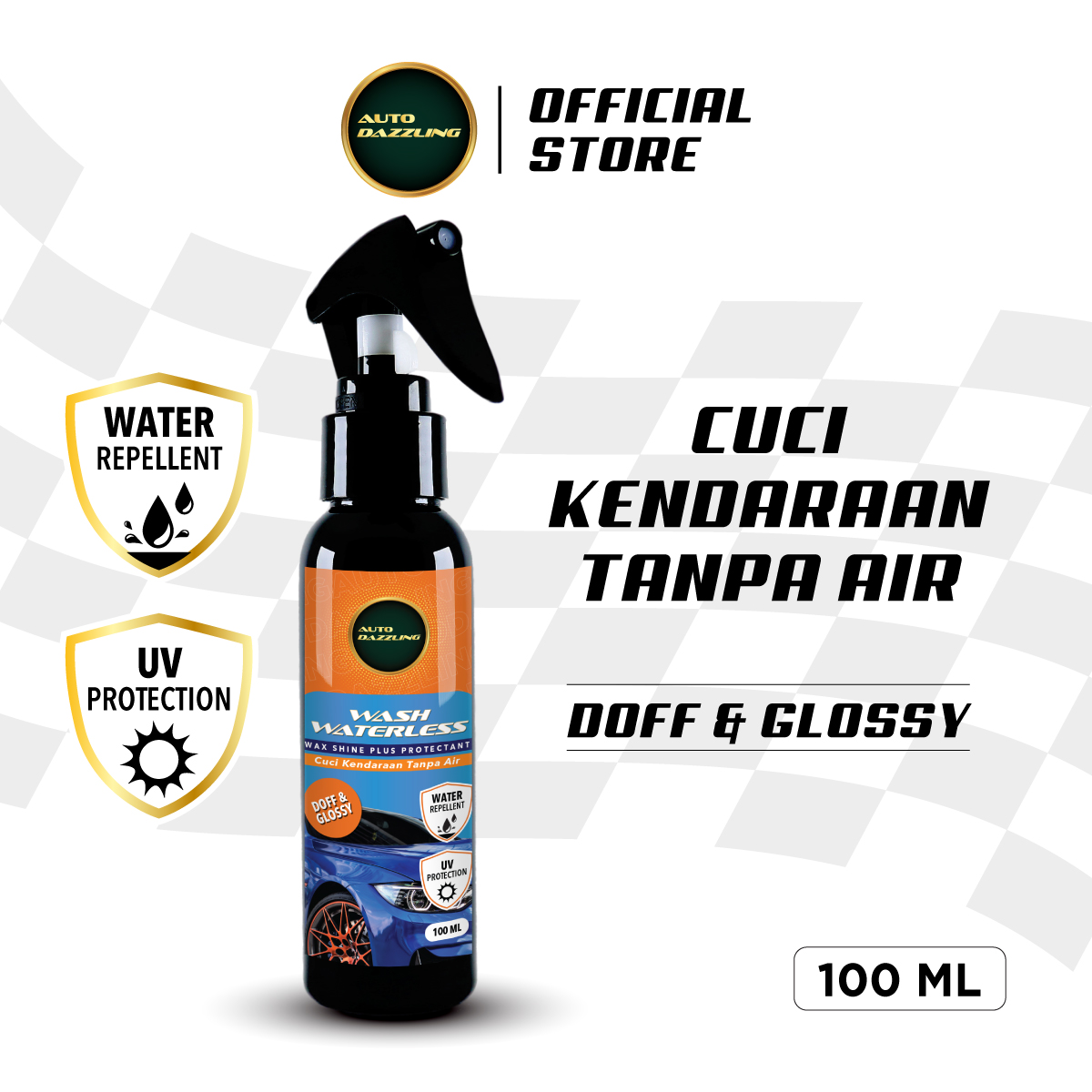 AutoDazzling Wash Waterless cuci motor / mobil tanpa air Harga 45,000 Ringgit*Penghantaran Percuma