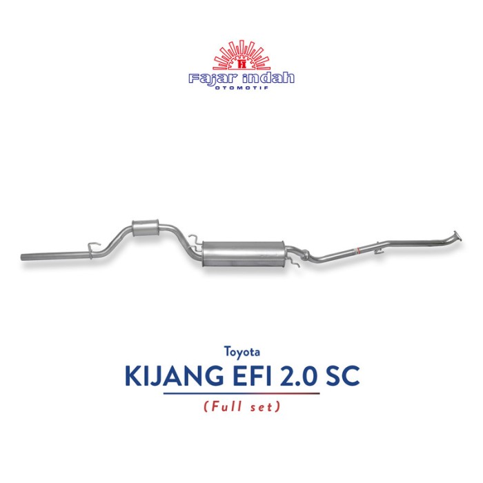 Knalpot Mobil Toyota KIJANG EFI 2.0 SC Full Set SC 01 - 04 Harga 1,455,586 rupiah*Gratis Ongkir