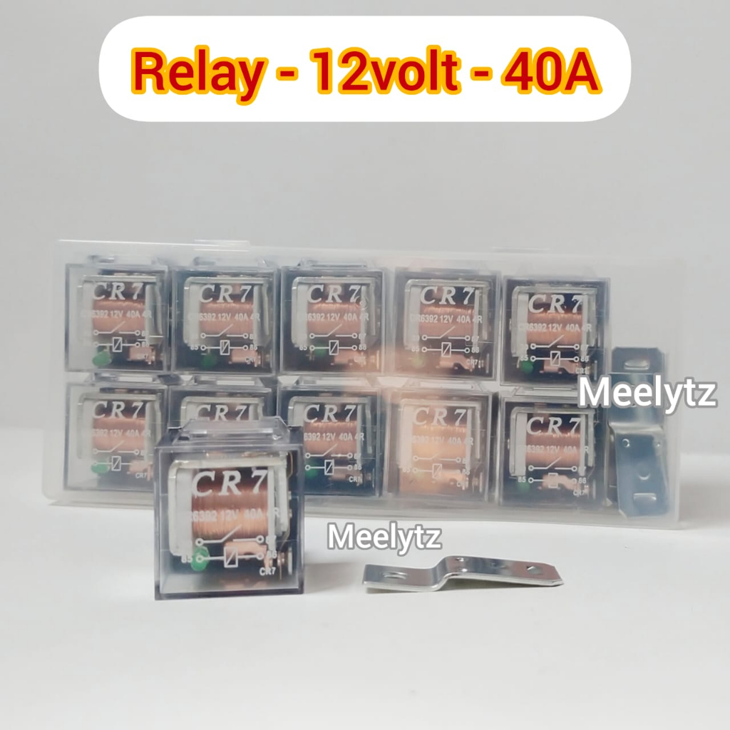 Premium Transparent Relay 4 Feet 5 Feet Panom 12Volt 40A 80A Clear Type Led Indicator Harga 9,900 rupiah*Gratis Ongkir