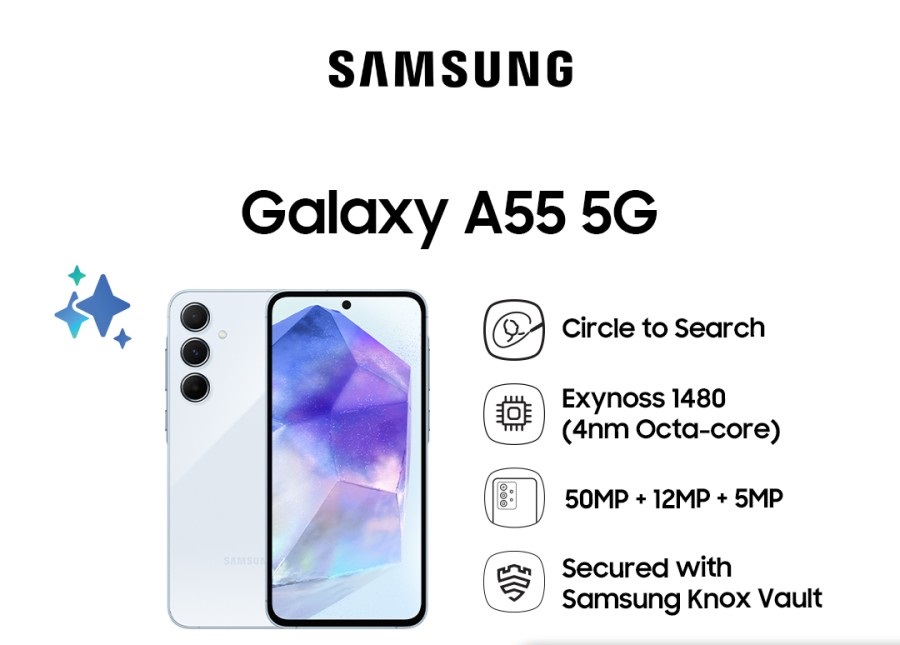 Samsung Galaxy A55 5G 8/256GB Harga  6,500,000 Ringgit*Penghantaran Percuma