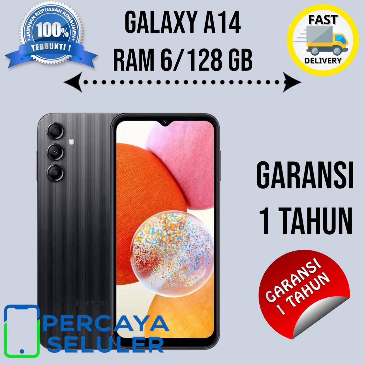SMARTPHONE ANDROID GALAXY A14 RAM 6/128 GB GARANSI 1 TAHUN GRESS SSEGEL DAN BARU Giá 1,049,901 Đồng*Miễn phí vận chuyển