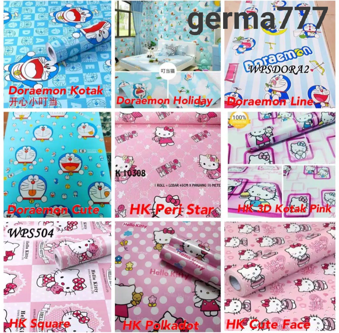 Store Wallpaper Dinding Motif Kombinasi Anak Size 45cm X 10m Lazada Indonesia