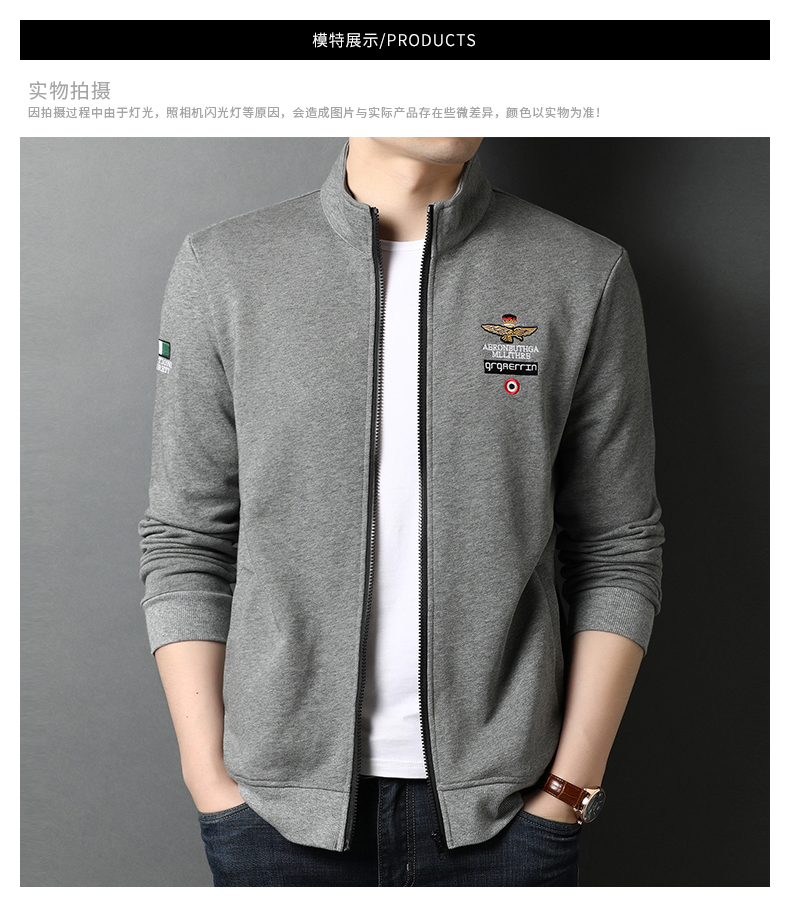 sweater with zipper collar