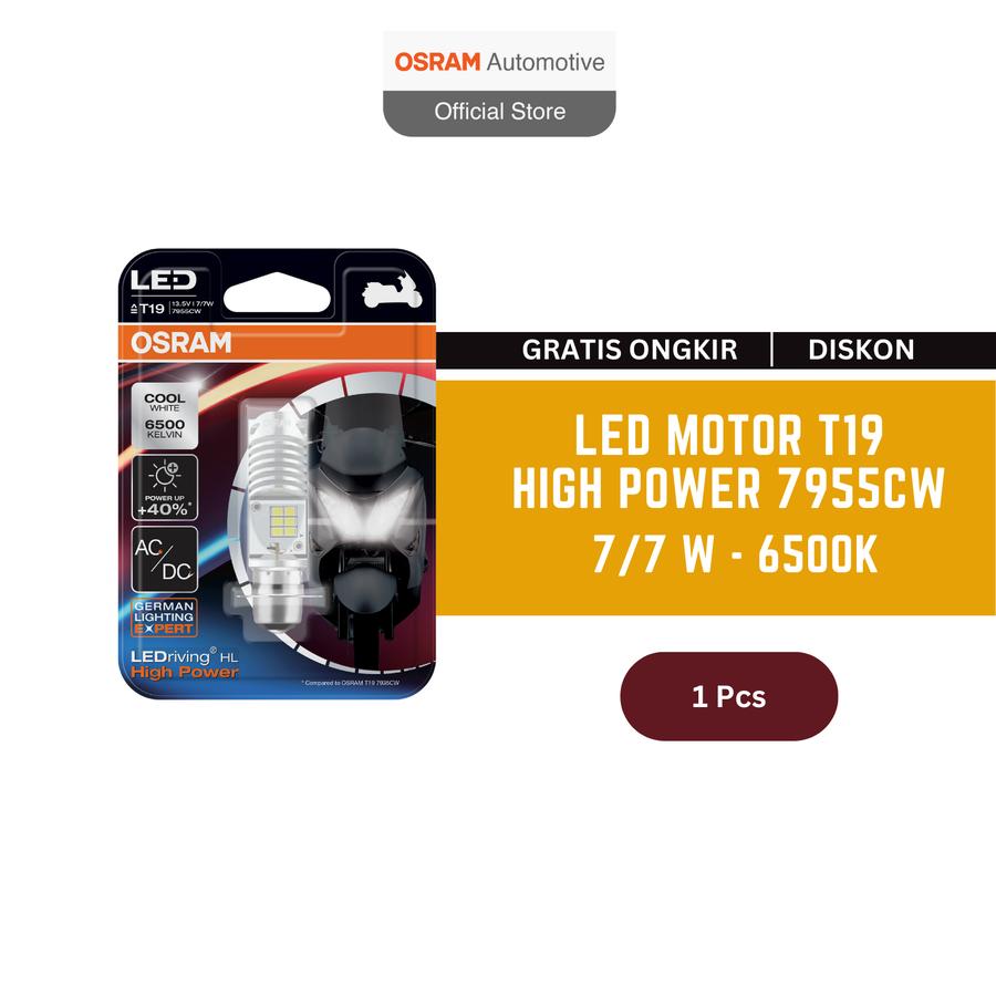 OSRAM LEDriving LED Motor T19 High Power 7955CW Harga 76,200 rupiah*Gratis Ongkir