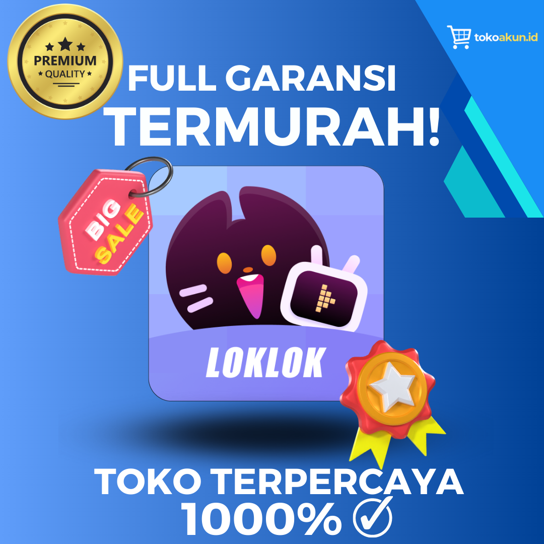 LOKLOK VIP PREMIUM TERMURAH 1 BULAN Harga 24,500 rupiah*Gratis Ongkir