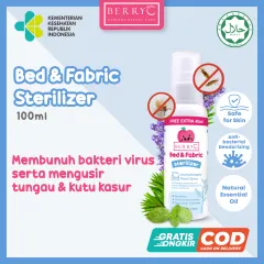 BerryC Bed And Fabric Spray 100ml Sanitizer Anak Anti Tungau Kutu Kasur Bacterial Virus Non Alkohol