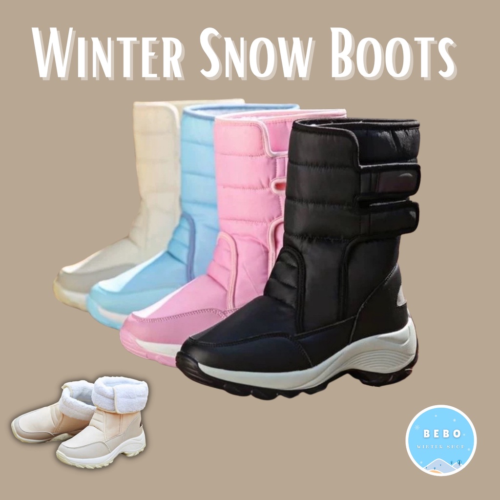 Sepatu Putri Salju Sepatu Snow Boots Wanita Hangat Waterproof
