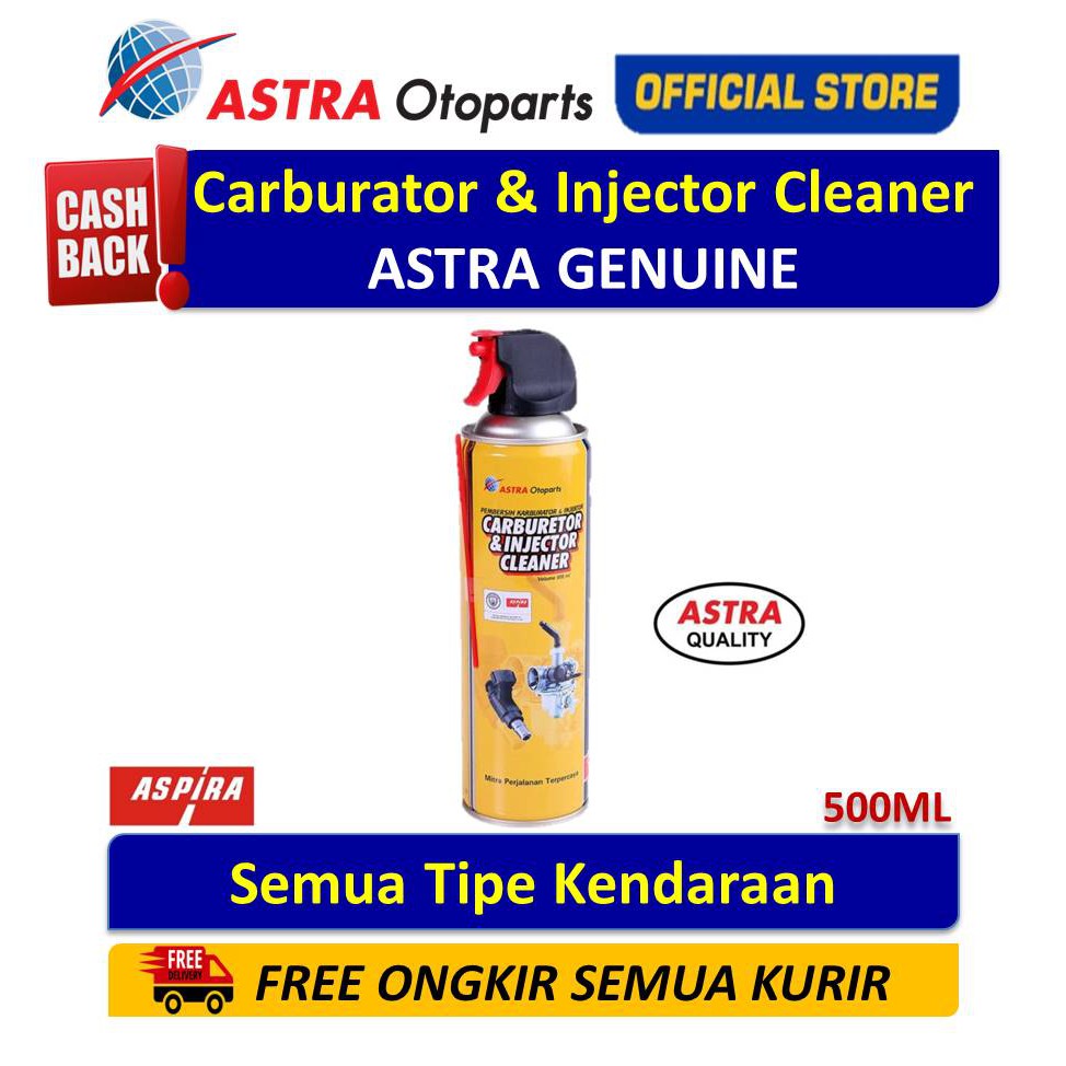 Carburator & Injector Cleaner ASPIRA untuk Semua Tipe Motor 500ml 11-carb-cl-500 Harga 33,000 rupiah*Gratis Ongkir