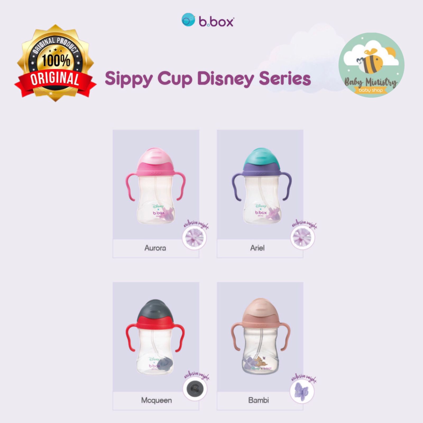 b.box bbox Sippy Cup 240ml - bbox Disney / Hello kitty / Frozen