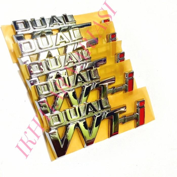 Tulisan Dual VVT-i huruf Emblem Dual VVT-i mobil Toyota Fortuner Vrz Giá 35,000 Đồng*Miễn phí vận chuyển