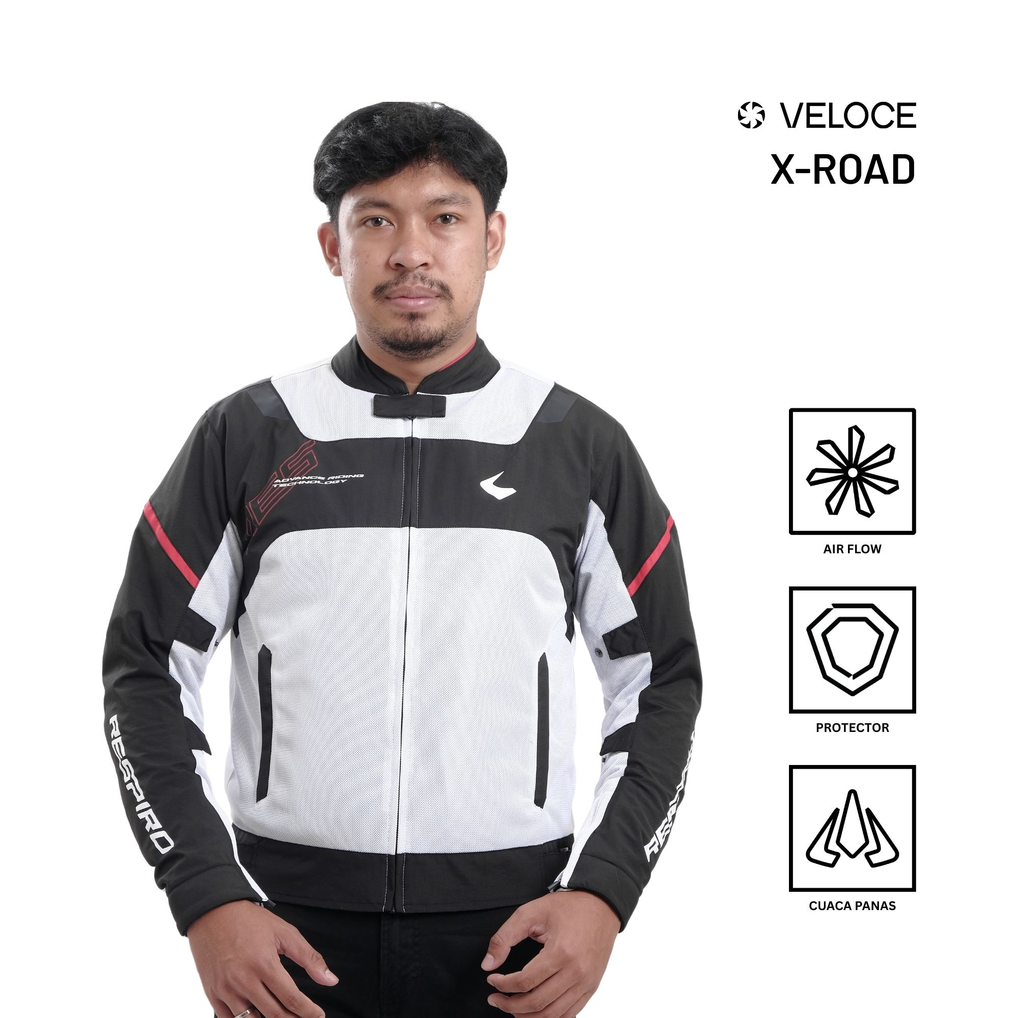 Respiro X-Road Jacket | Men's Windproof Daily Motorcycle Jacket Harga 1,399,000 rupiah*Gratis Ongkir