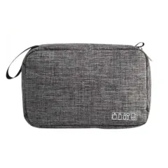 Hamlin Kayana Tas Lipat Wanita Multi Layer Hanging Travel Bag Folding Organizer Material Polyester ORIGINAL - Gray