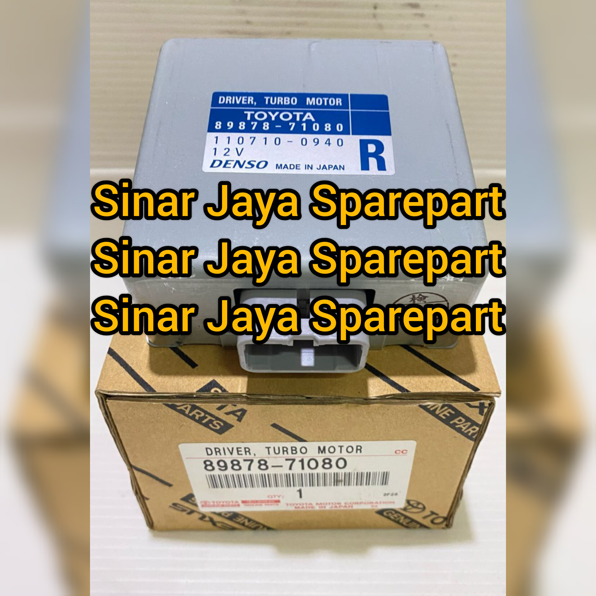 Driver turbo motor Hilux 3.0cc Fortuner 3.0cc original 89871080 Harga 3,950,000 rupiah*Gratis Ongkir