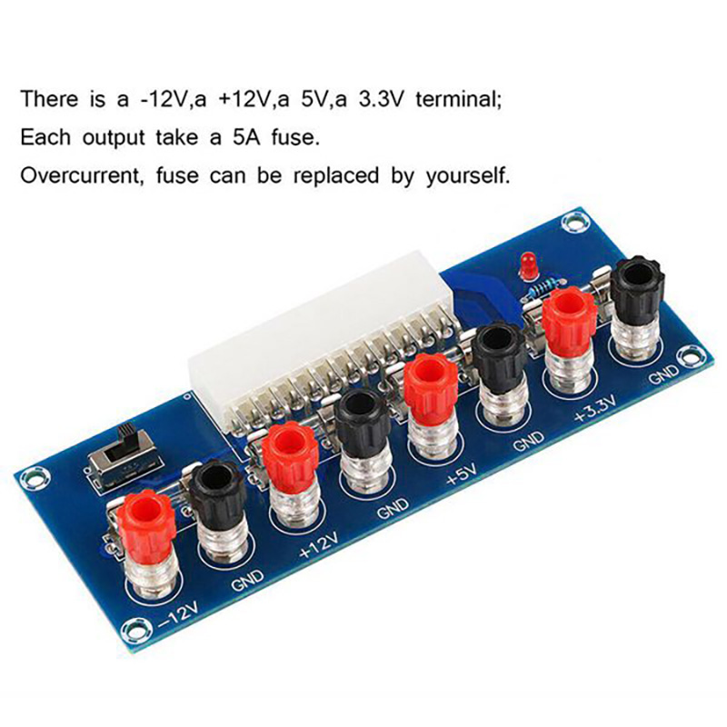 ATX Power Supply Board Desktop Chassis Power Adapter ATX Transfer Board