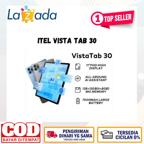 Itel Visatab 30 Tablet 4Gb/128Gb Repackaged Like New Giá 1,399,000 Đồng*Miễn phí vận chuyển