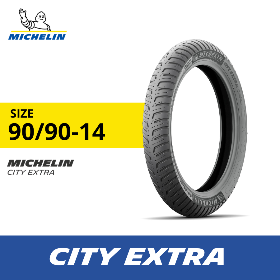Michelin Ban Belakang Motor City Extra 90-90 Ring 14 - Ban Motor Tubeless Harga 514,800 rupiah*Gratis Ongkir