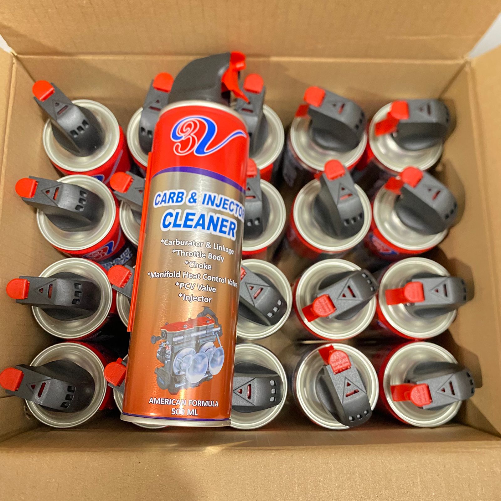 (Package 1/2 Box 10 Bottles) Carbu Cleaner 3V 500ml Harga 210,870 rupiah*Gratis Ongkir