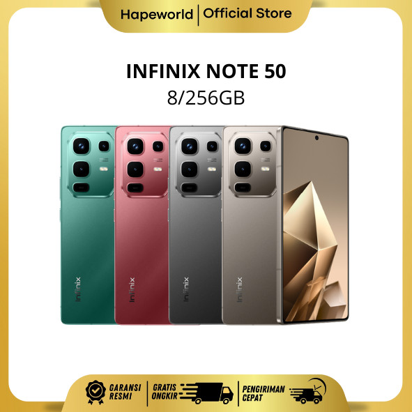Infinix Note 50 8/256 Official Warranty Harga 2,919,000 rupiah*Gratis Ongkir