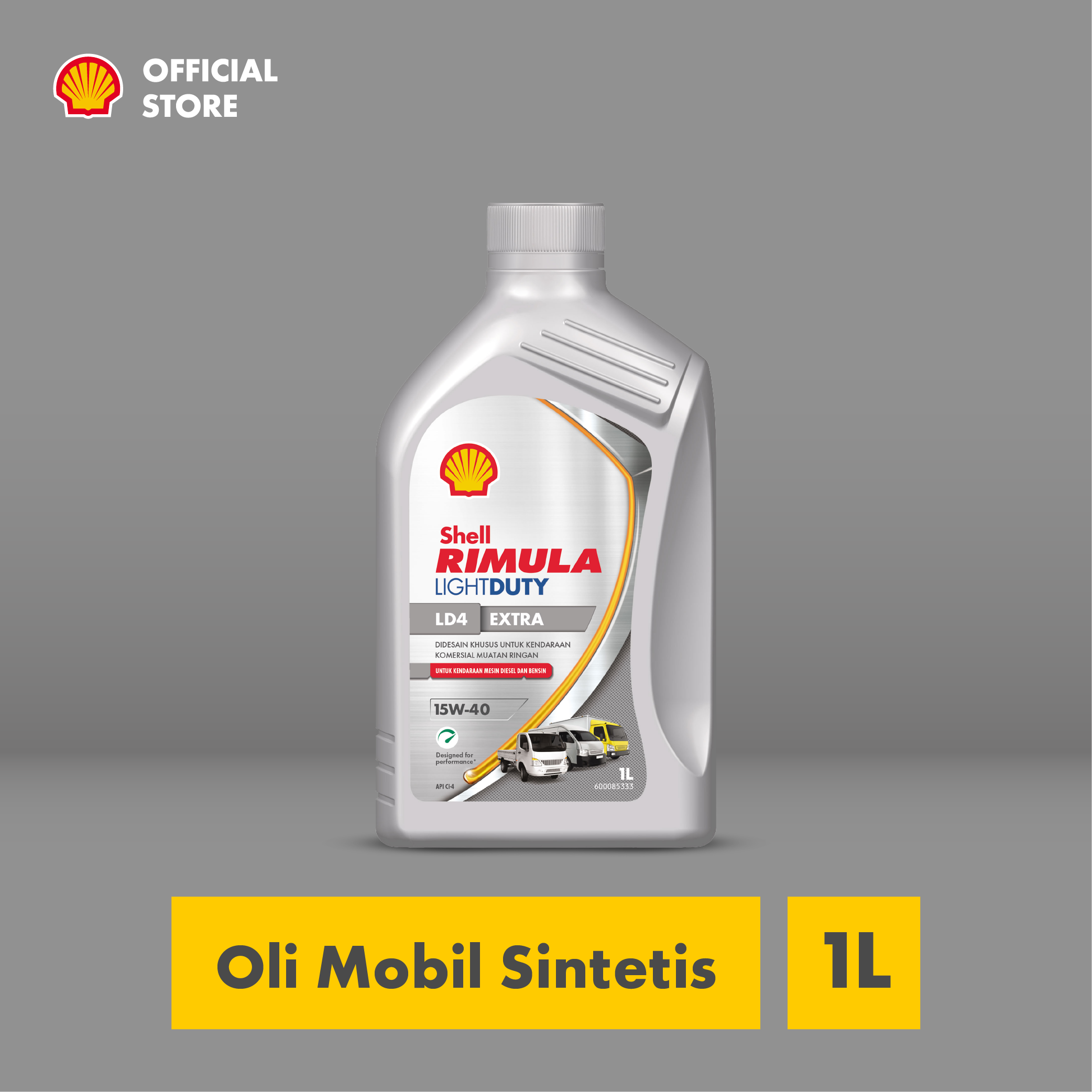 Car engine oil Shell Rimula light duty LD4 extra 15W-40 (1l) Harga 52,141 Ringgit*Penghantaran Percuma