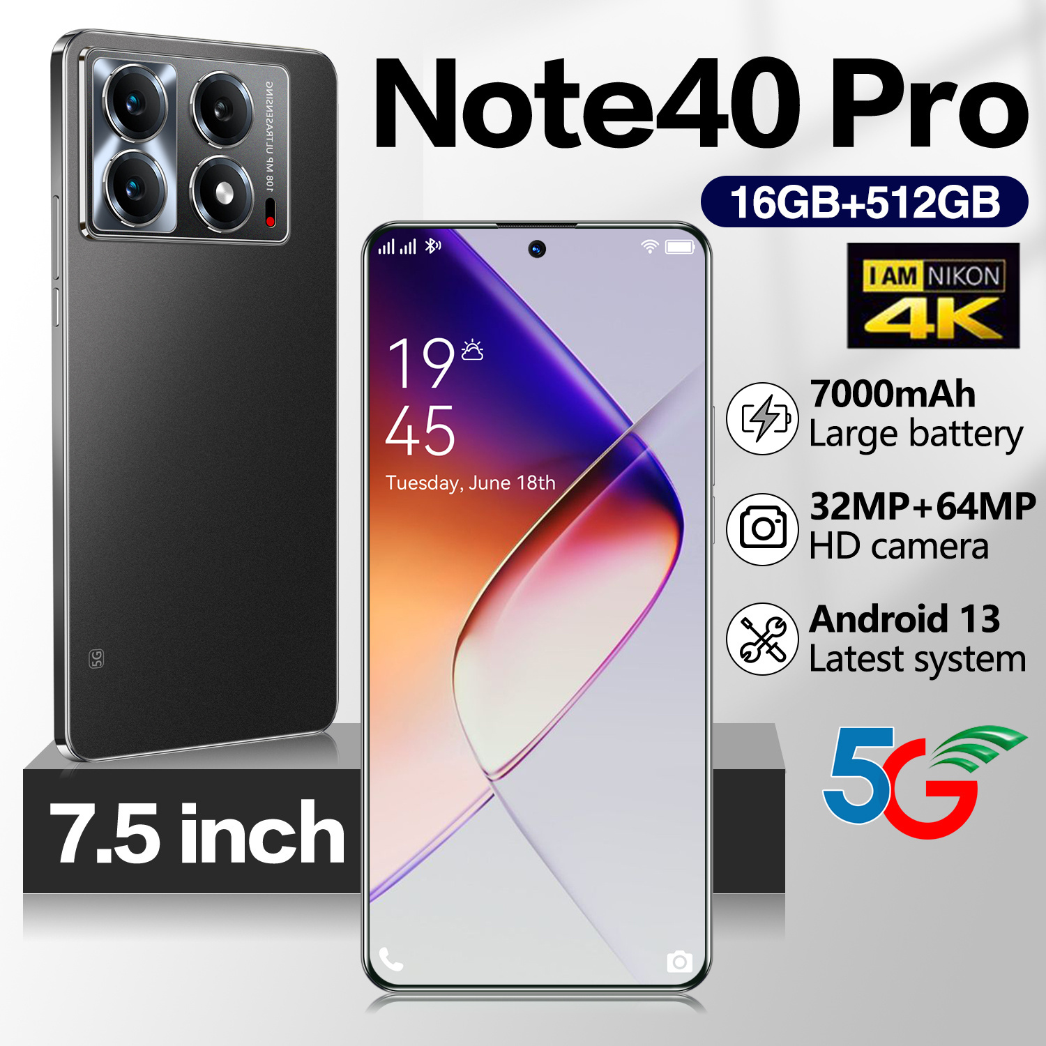 2025 New Hp Note 40 Pro 16Gb+512Gb Hd Mobile Phone 7.5 Inch Dual Sim Card Official Guarantee Warehouse Clearance 5g Cheap Cellphone Smartphone Can Cod New Cellphone Infinix Note 40 Pro/Cellphone Infinix Note 30 Pro/Cellphone Infinix Note40 Pro 2025 Giá 980,000 Đồng*Miễn phí vận chuyển
