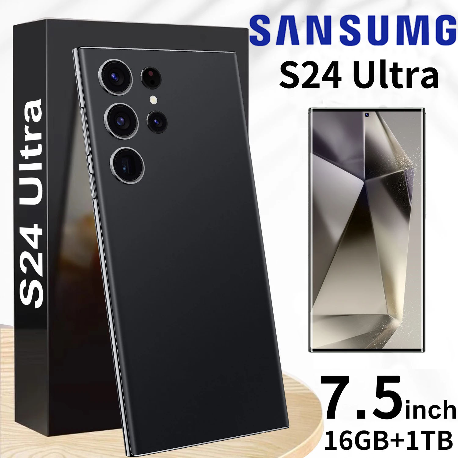 Newest HP Samsumg Galaxy S24 + ultra handphone 7.5 lnci 90Hz 5G smartphon HP Murah clearance S24 ultra original official WiFi dual SLM al HD camera smartphone can cod study game phone Giá 949,000 Đồng*Miễn phí vận chuyển
