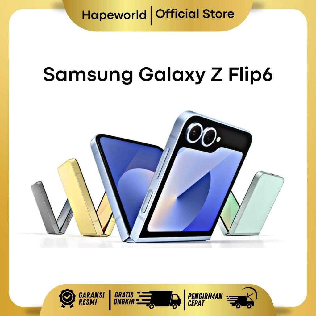 SAMSUNG GALAXY Z FLIP 6 256 512 - GARANSI RESMI Harga 14,999,000 rupiah*Gratis Ongkir
