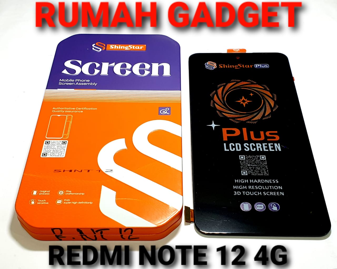 LCD Redmi Note 12 4G/5G/Note 12 pro/Poco X5 black fullset touchscreen Harga  155,000 Ringgit*Penghantaran Percuma