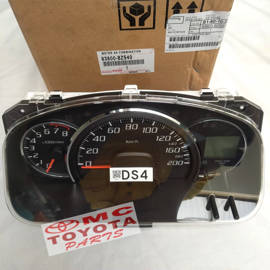 Speedometer Assy Agya Ayla Manual 83800-BZS40 Harga 1,135,000 rupiah*Gratis Ongkir