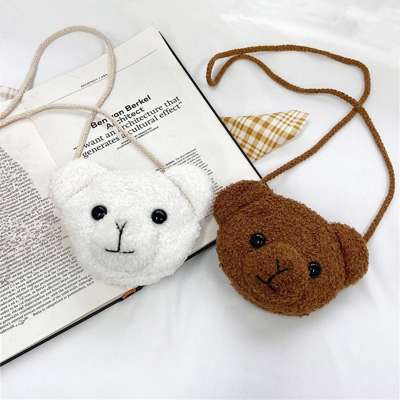 Lazada Indonesia - [ Import ] Tas Beruang Selempang Fashion Dewasa & Anak Karakter Bulu Teddy Bear