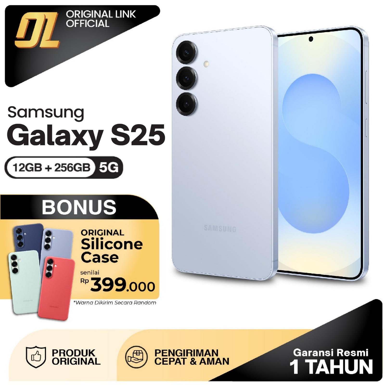 Fastest Samsung Galaxy S25 5G smartphone 12GB RAM 256GB ROM-elegant design with big battery Harga  13,099,000 Ringgit*Penghantaran Percuma