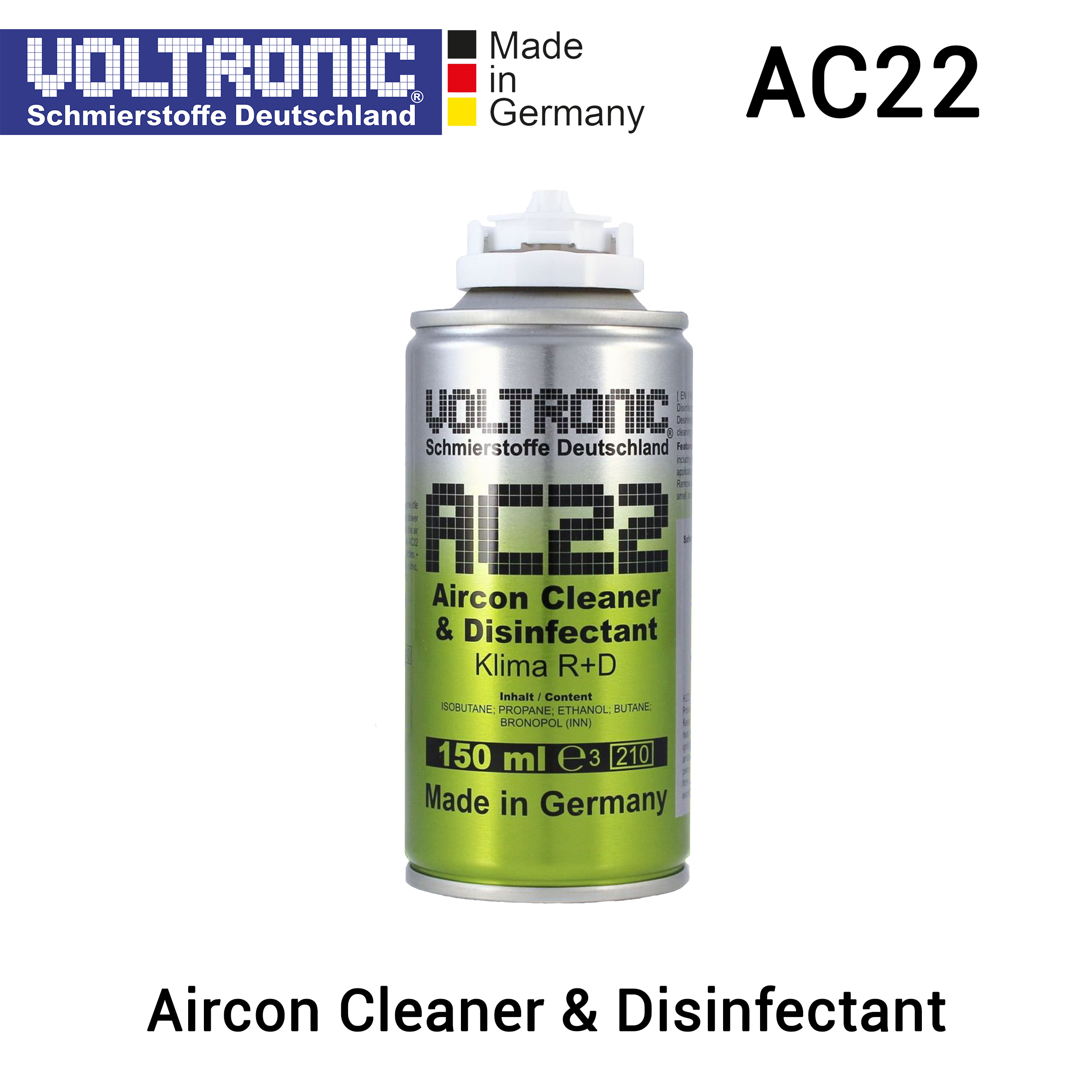 VOLTRONIC AC22 - Aircon + Evaporator Cleaner & Disinfectant - Pembersih AC Mobil Biar Dingin dan Membunuh Kuman Disinfektan, Cuci AC Mobil Harga 339,000 rupiah*Gratis Ongkir