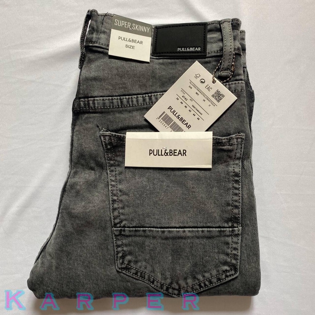 CELANA JEANS PRIA PULL\u0026BEAR GREY ACID SKINNY STRETCH PULLANDBEAR PULL \u0026 BEAR  PULL AND BEAR PENSIL(V6M9) celana jeans pria sobek celana jeans pria celana  jeans pria sobek keren ceana jeans celana jeans