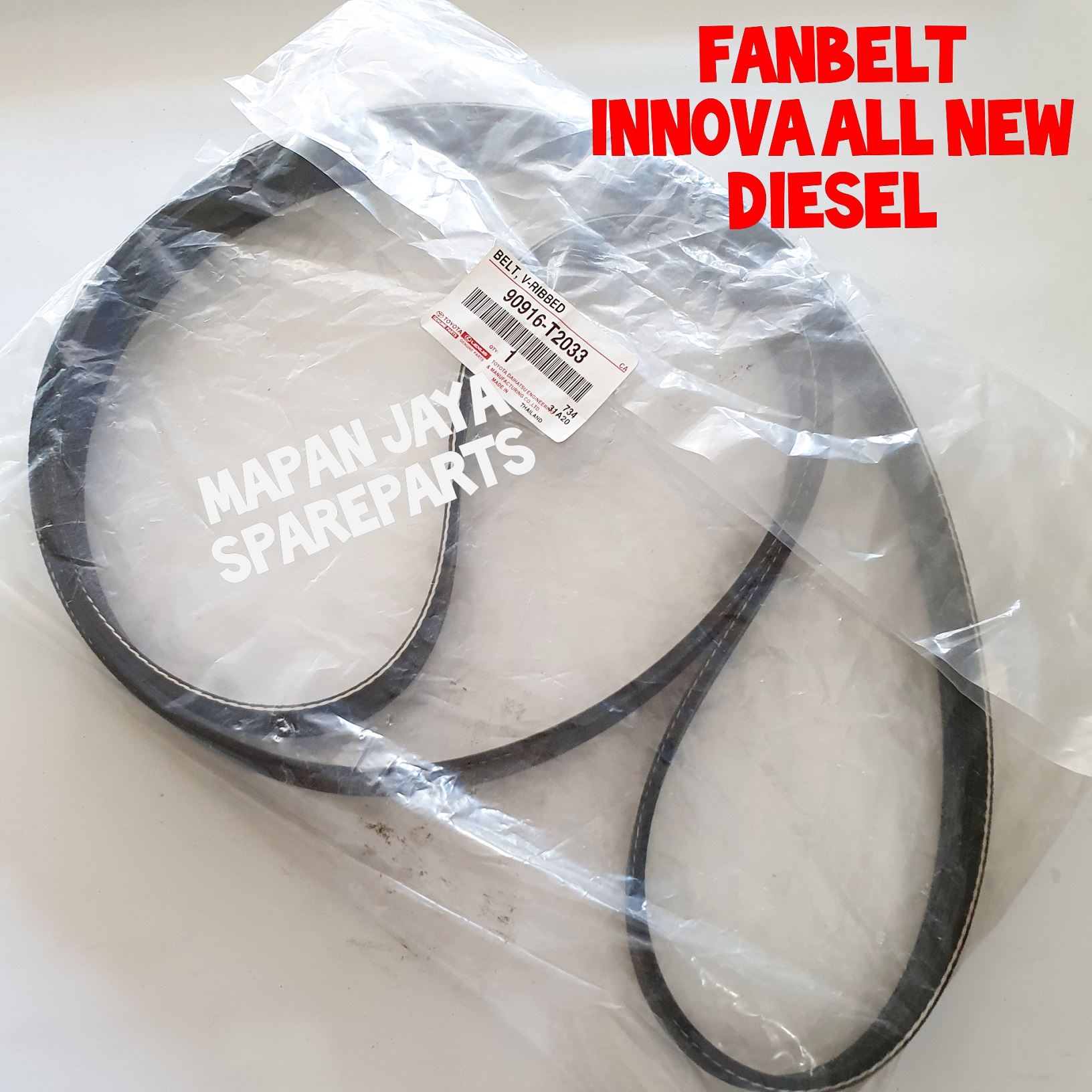V-BELT TOYOTA - FANBELT INNOVA REBORN DIESEL 7PK2050 Harga 514,900 rupiah*Gratis Ongkir