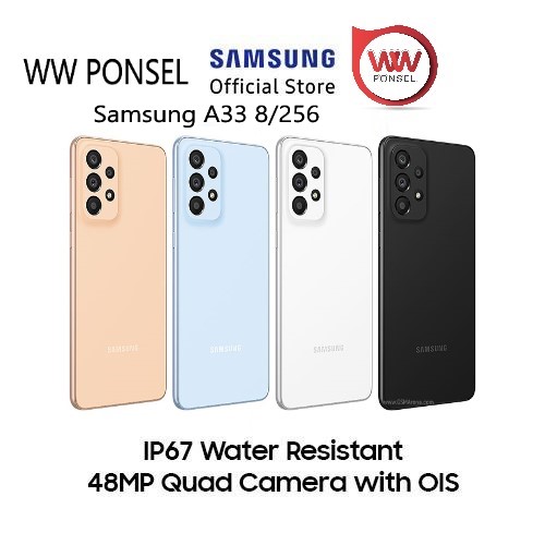 Hp Samsung Galaxy A33 5G Ram 8GB Internal 256GB Garansi Resmi Harga 4,999,000 rupiah*Gratis Ongkir