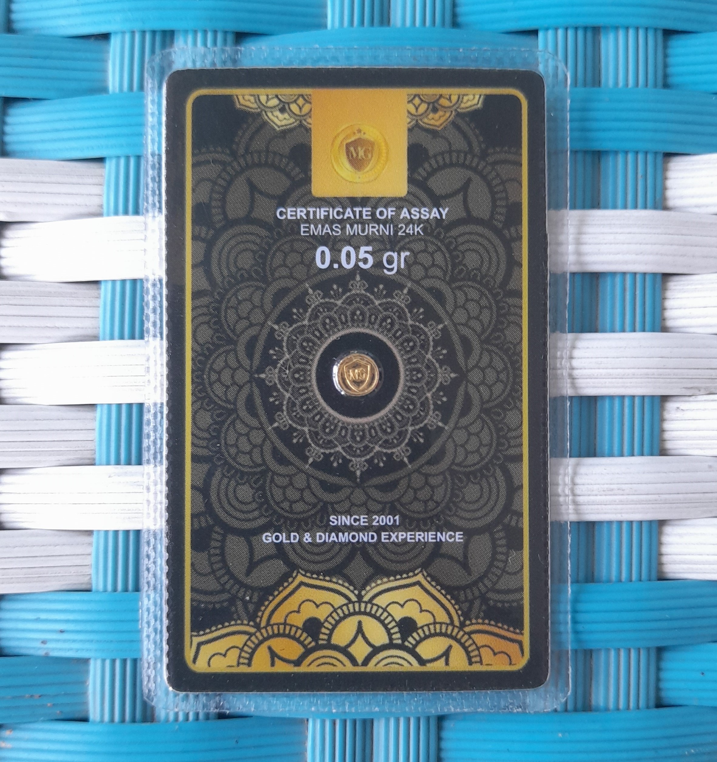 Minigold 0.05gr ~ 24 carat gold certified & distributor authorized certification Harga 171,925 rupiah*Gratis Ongkir