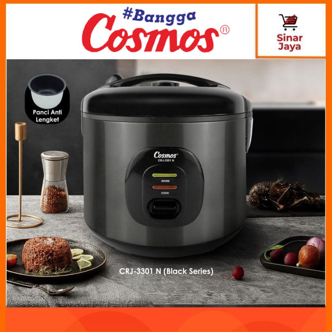 COSMOS CRJ-3301 N / NC / NB Rice Cooker / Magic Com 1.8 Liter (Anti Lengket) Harga 263,147 rupiah*Gratis Ongkir