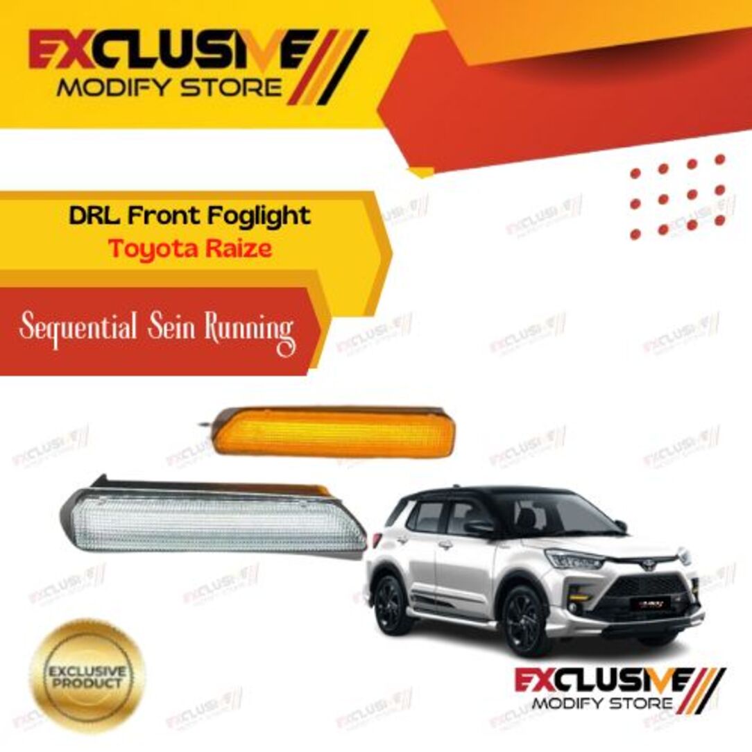 Toyota Raize foglight DRL led front bumper sequential running turn Harga  615,000 Ringgit*Penghantaran Percuma