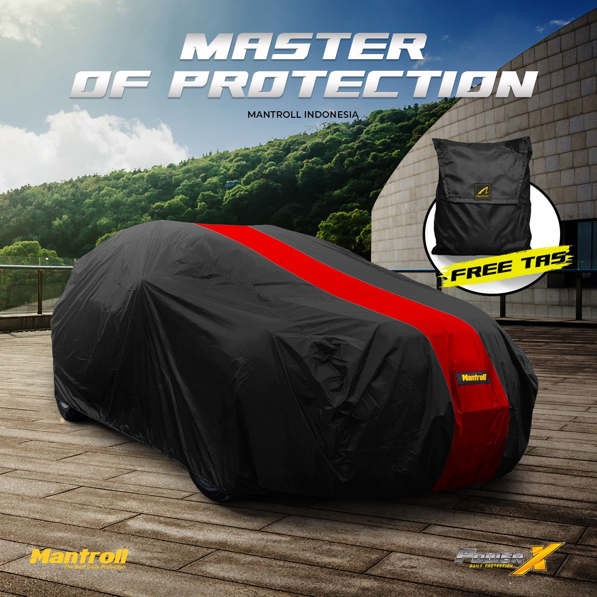 Mantroll POWER X - Cover Mobil Lapis Coating Waterproof Semi Outdoor Daihatsu taruna Harga 449,000 Ringgit*Penghantaran Percuma