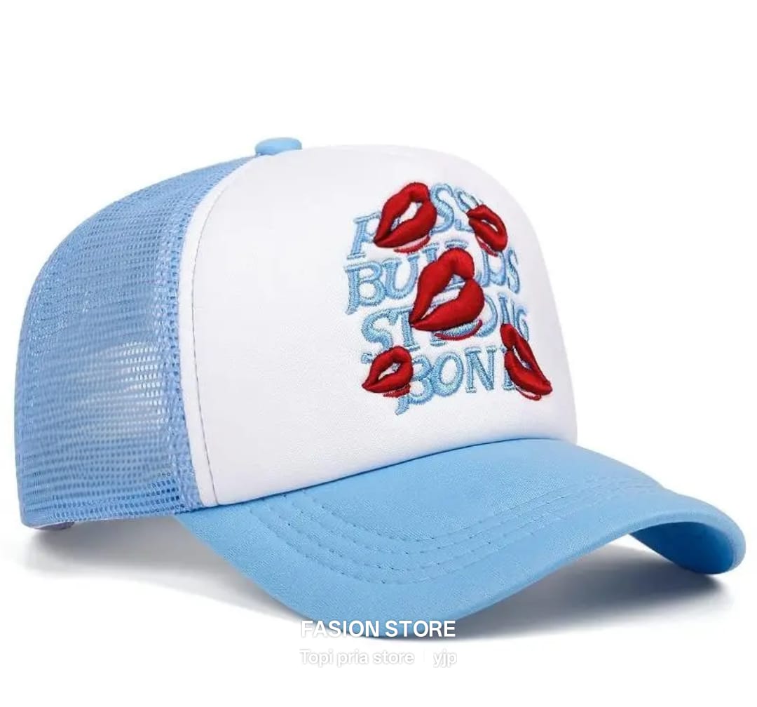 Beli Topi Trucker Red Lips Embroide Online Harga Terbaik | Lazada