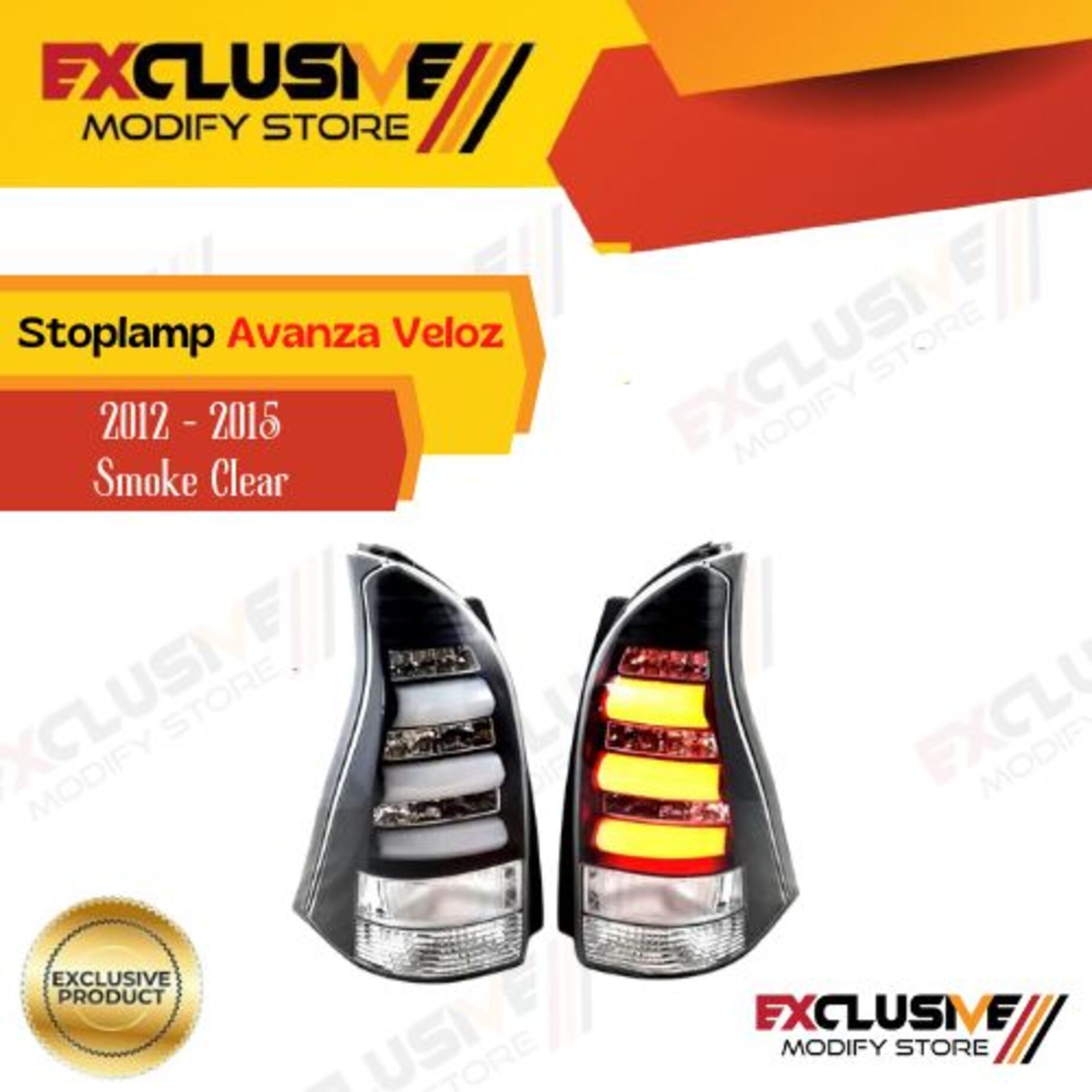 Stoplamp Avanza Veloz 2012 - 2015 smoke clear Harga 3,500,000 rupiah*Gratis Ongkir
