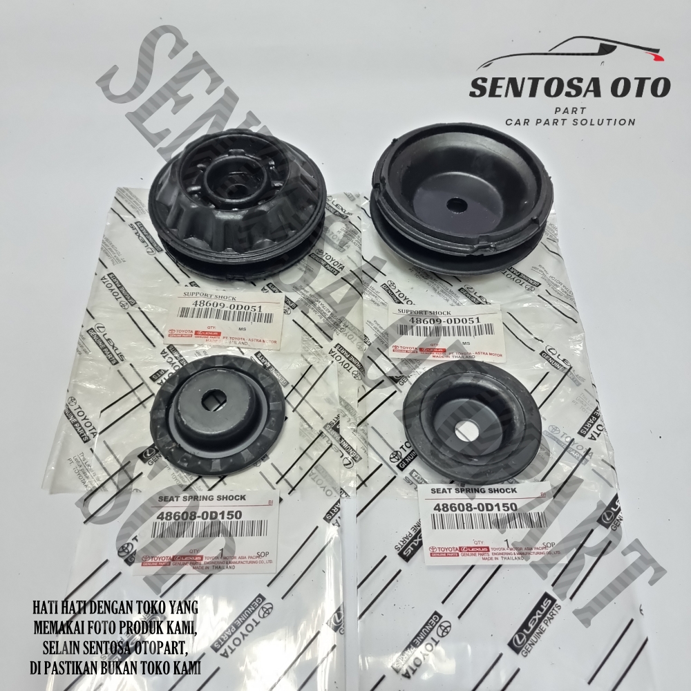 Karet Support Shock & tatakan Support Depan All New Yaris Vios Limo Original 1Set 4Pcs Harga 150,000 rupiah*Gratis Ongkir