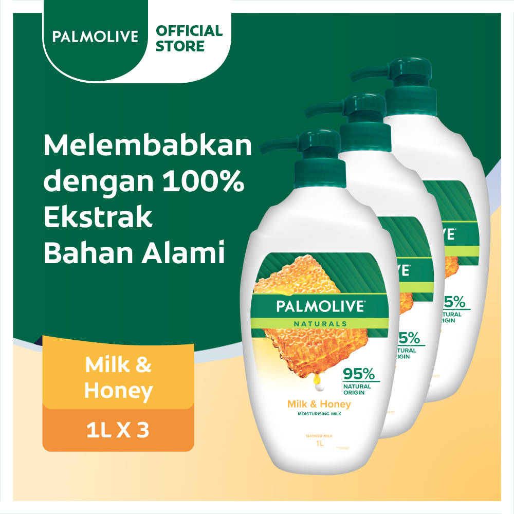 Palmolive Milk & Honey Sabun Mandi Susu 1L - Isi 3 - Merek Palmolive Harga 167,400 rupiah*Gratis Ongkir