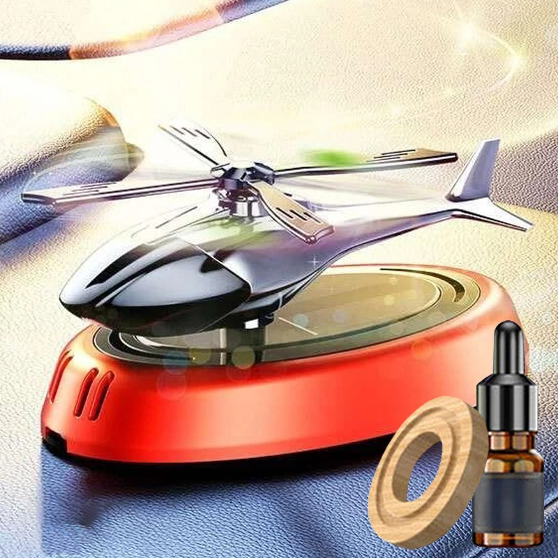 Helicopter-Shaped Dashboard Car Perfume with Solar Power 110 X 60 X 50 mm Harga 73,100 rupiah*Gratis Ongkir