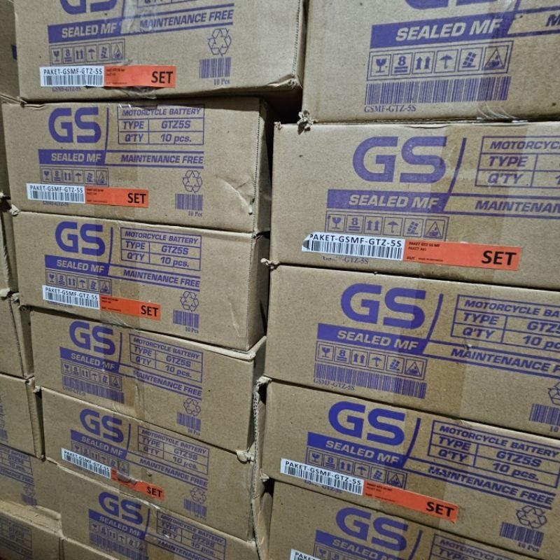 PERDUS AKI GTZ5S ASTRA ACCU KERING BEAT FI VARIO SCOOPY ORIGINAL 1 DUS ISI 10 PCS Harga 1,320,000 rupiah*Gratis Ongkir