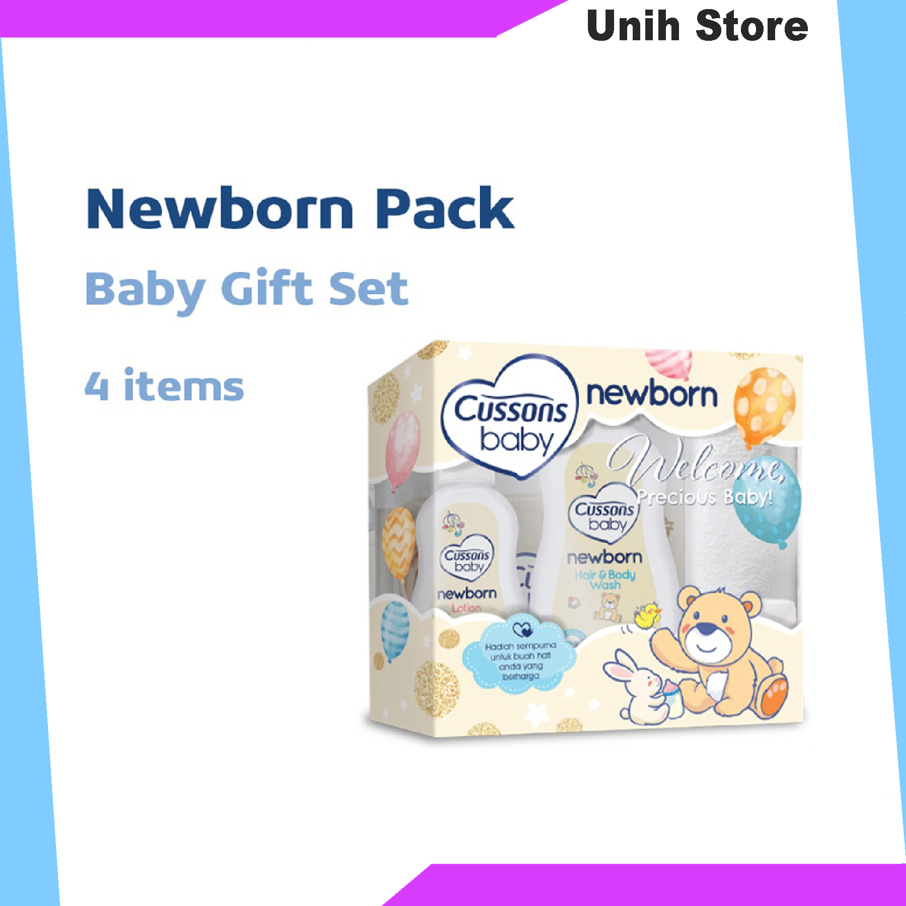 Cusson Baby hadiah Set Newborn Paket Hadiah Baby Newborn Pack - UnihStore